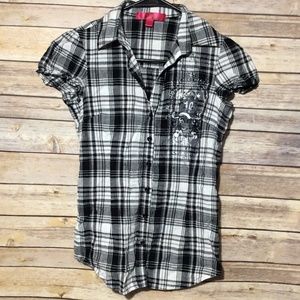 ALMOST FAMOUS Women's Blouse Size Small black
